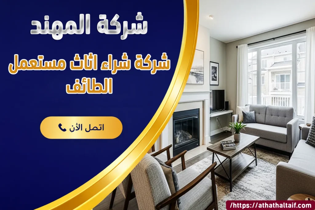 شركة المهند لشراء الأثاث المستعمل في الطائف نشتري الكنب والمجالس والطاولات وغرف المعيشة بحالة جيدة مع تقييم فوري ونقل مجاني ودفع نقدي سريع